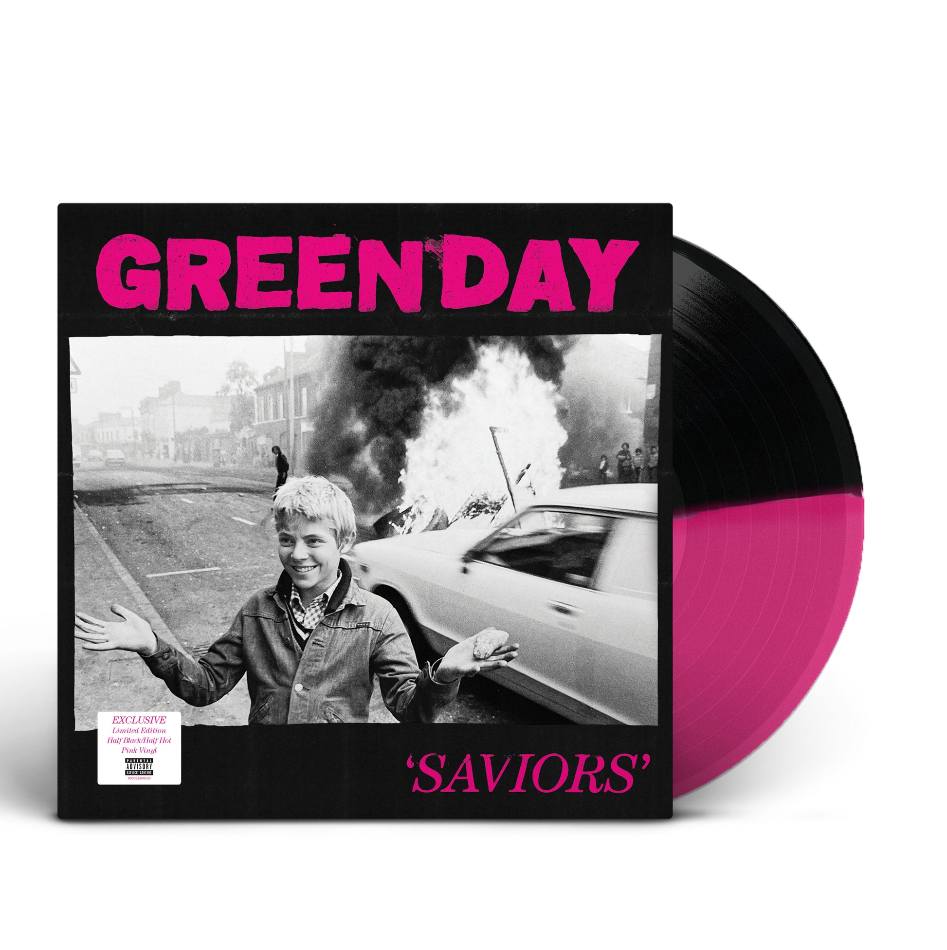 Green Day - Saviors [LP - Half Black/Half Hot Pink]