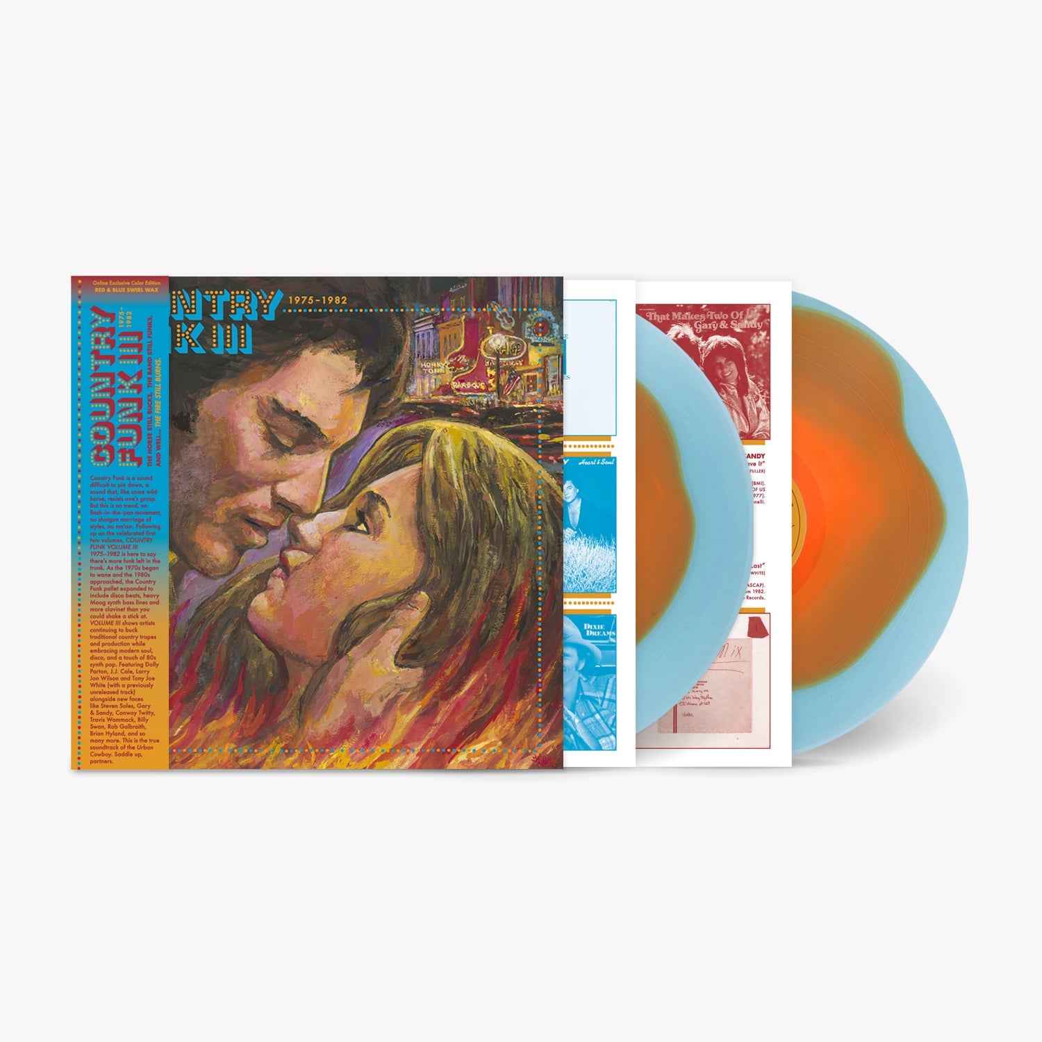 Various Artists - Country Funk Vol. 3 [2xLP - Neon Orange/Baby Blue]