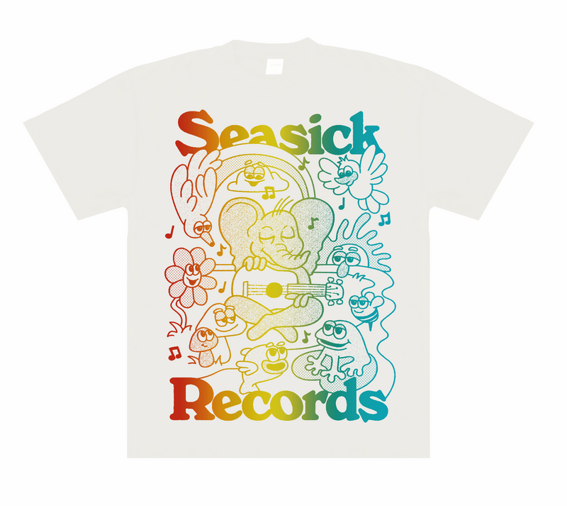 Seasick Ike & Friends Tee - Rainbow