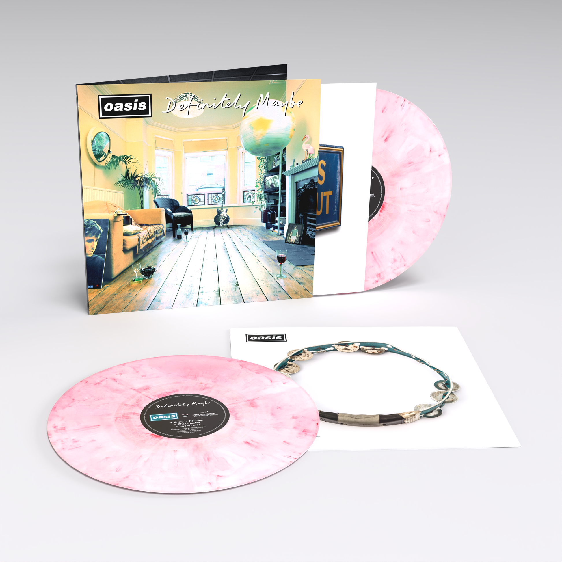 Oasis - Definitely Maybe (30th Anniversary) [2xLP - Pink & White Marble]