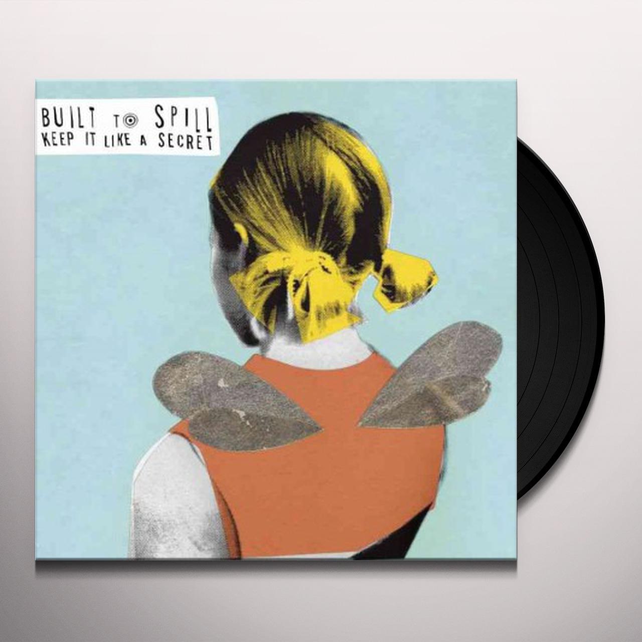 built to spill, keep it like a secret, black vinyl halfway out of sleeve
