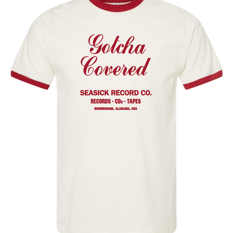 Seasick Gotcha Covered Ringer T-Shirt - Vintage White/Red