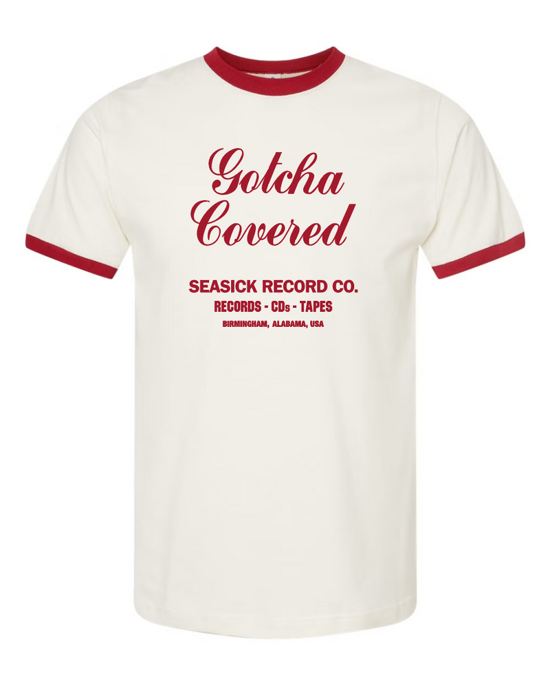Seasick Gotcha Covered Ringer Tee - Vintage White/Red