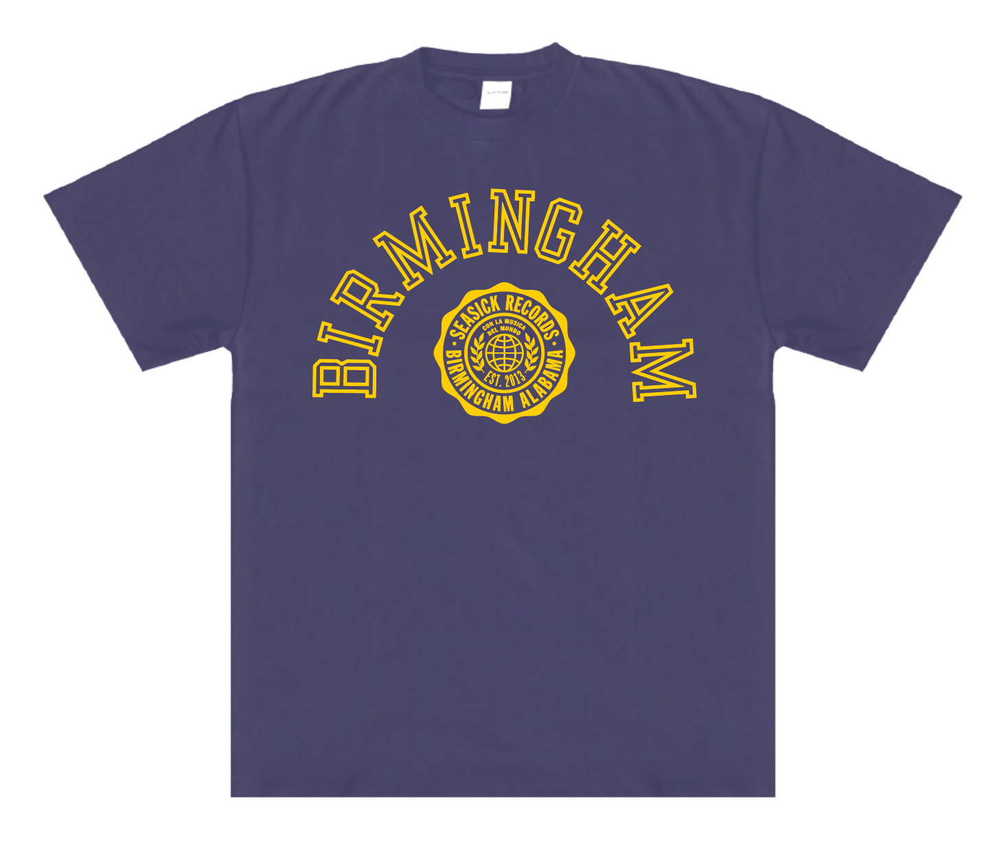 Seasick Birmingham T-Shirt - Navy