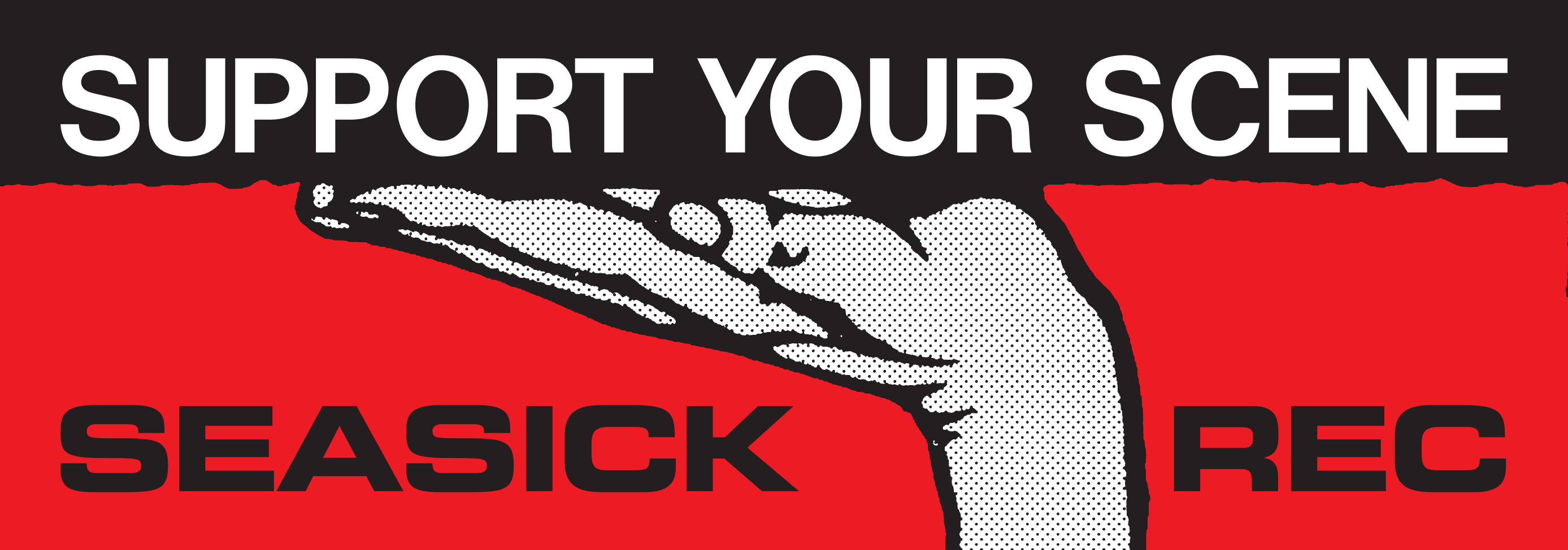 Seasick Support Your Scene Sticker