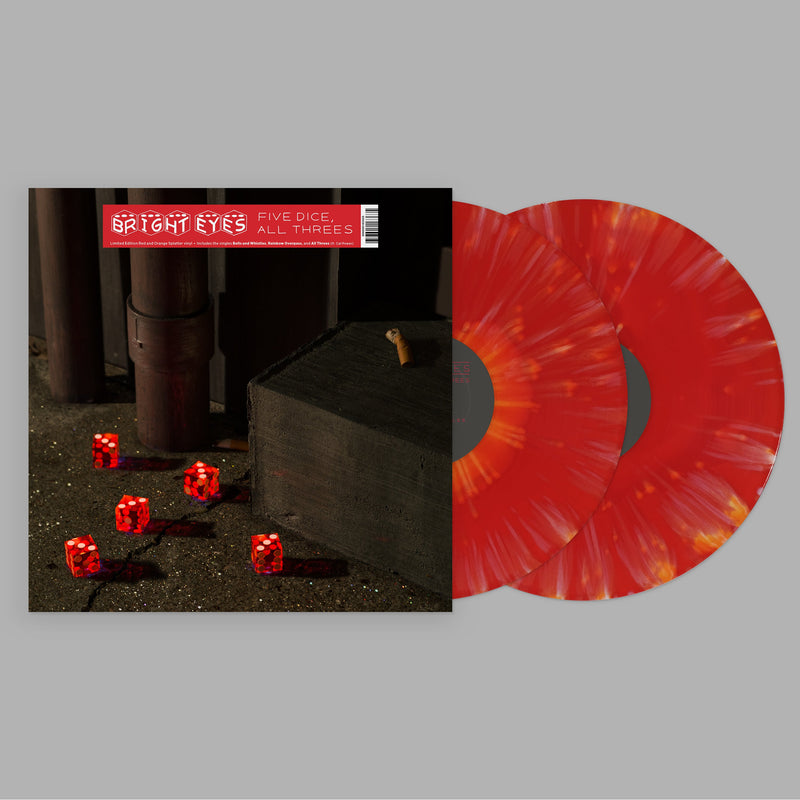 Bright Eyes - Five Dice, All Threes [2xLP - Red & Orange Splatter]