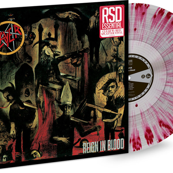 Slayer - Reign In Blood [LP - Clear w/ Red Splatter]