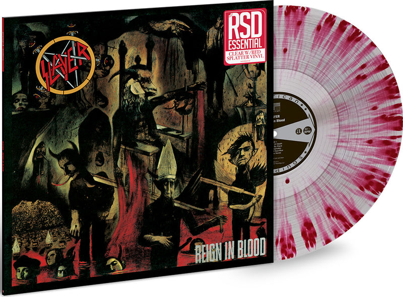 Slayer - Reign In Blood [LP - Clear w/ Red Splatter]