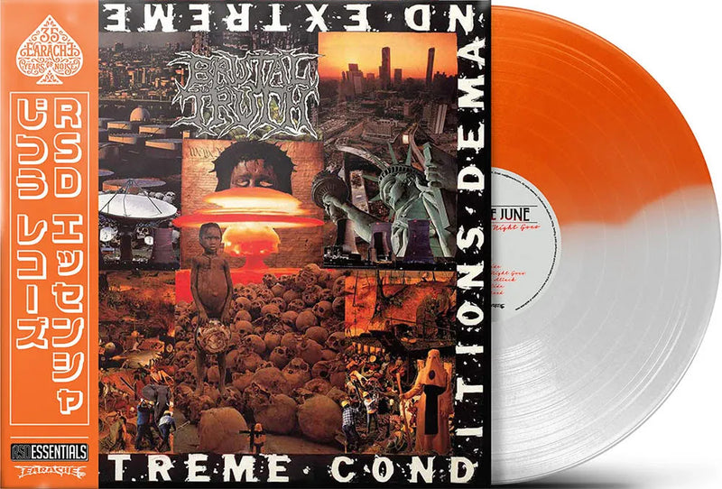 Brutal Truth - Extreme Conditions [LP - Half Orange & Half White]