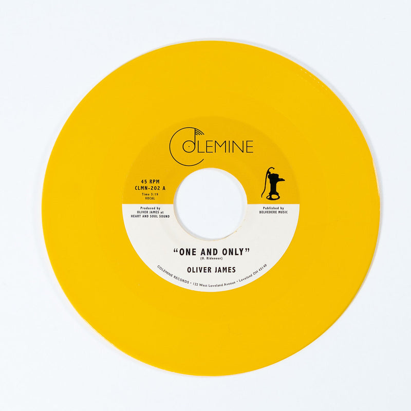 Oliver James - One And Only [7" - Opaque Yellow]
