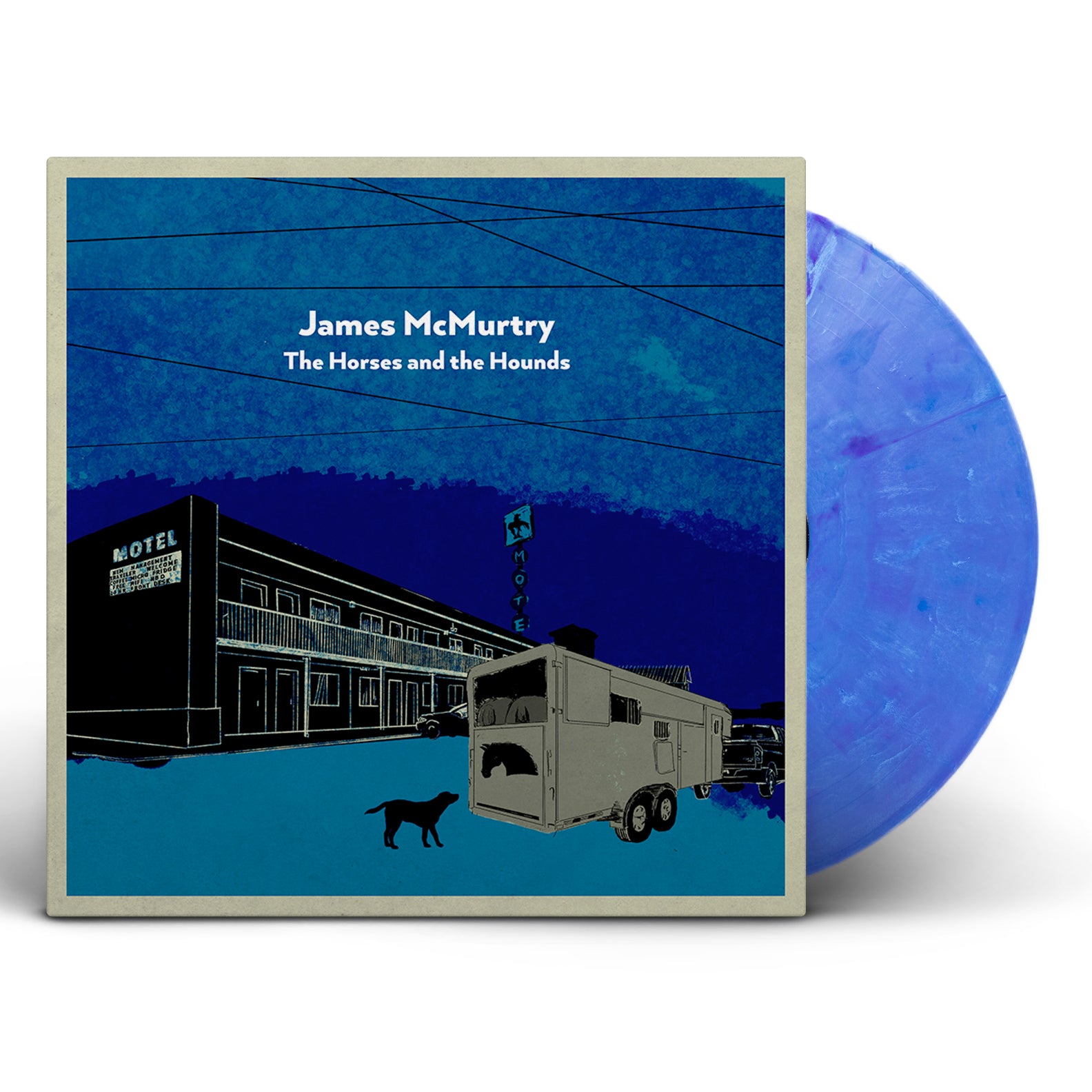 James McMurtry - The Horses & The Hounds [LP - Opaque Blue w/ Swirl]