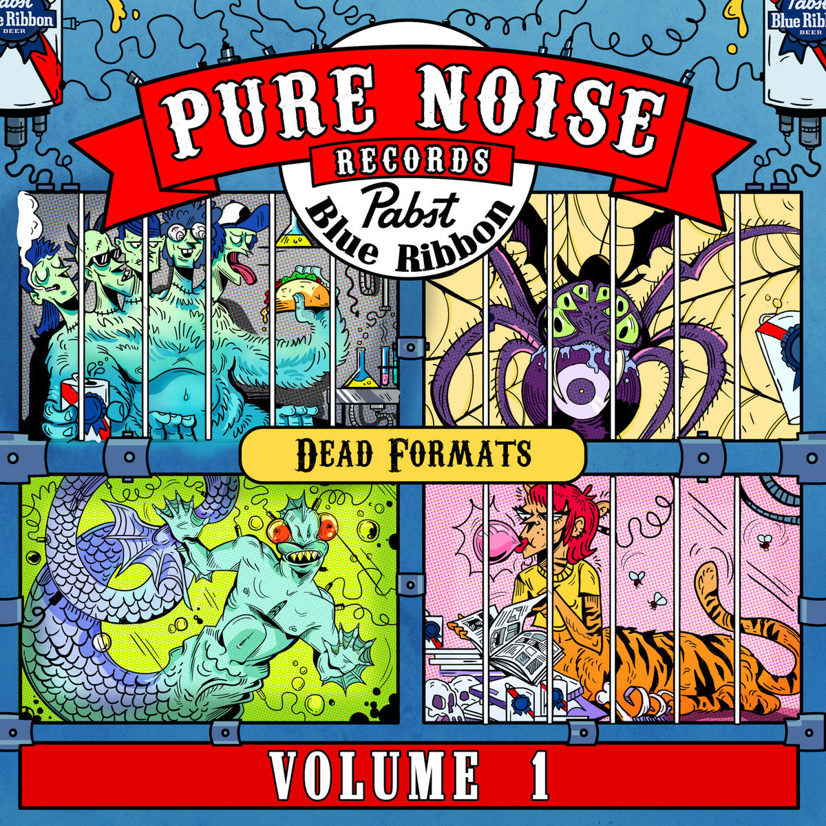 Various Artists - Pure Noise X Pabst Blue Ribbon: Dead Formats Vol .1 [LP - Red/White/Blue]
