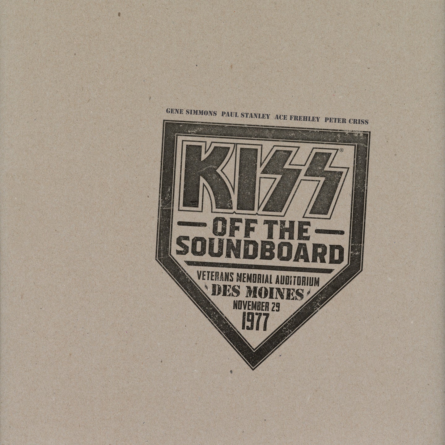 KISS - Off The Soundboard: Des Moines 11.29.1977 [2xLP]