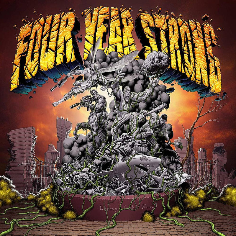 Four Year Strong - Enemy Of The World [LP - Orange W/ Brown Splatter]