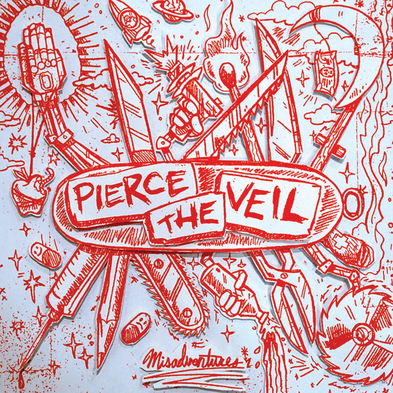Pierce The Veil - Misadventures [LP - Silver with Red Splatter]