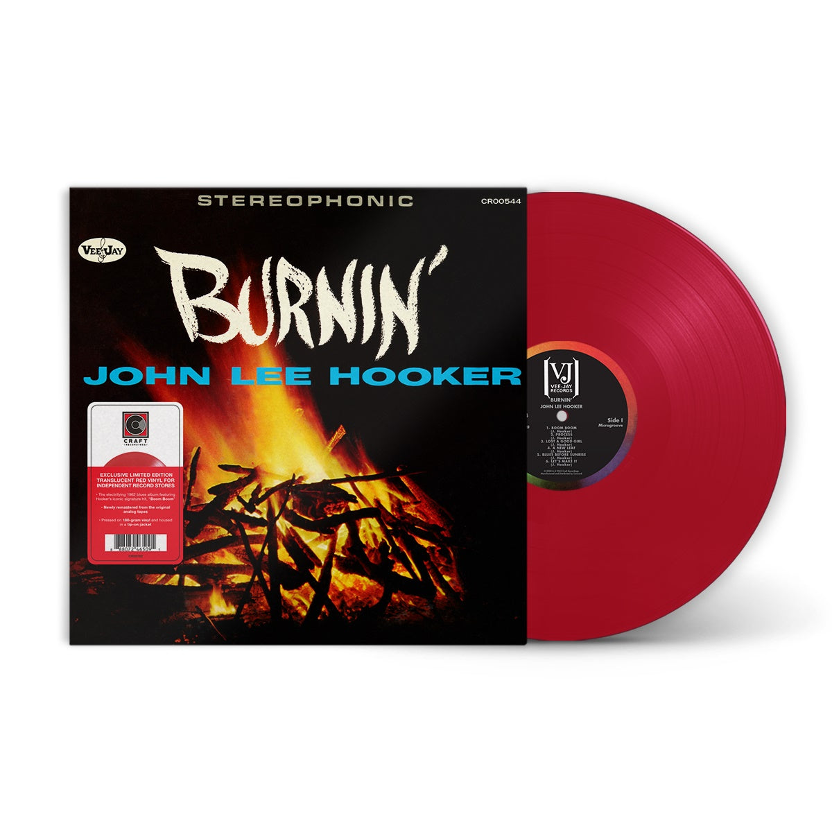 John Lee Hooker - Burnin' [LP - Translucent Red]