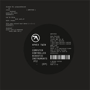 Aphex Twin - Computer Controlled Acoustic Instruments Pt 2 [LP]
