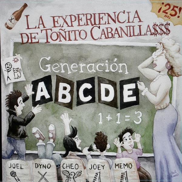 La Experiencia De Toñito Cabanilla$$$ - Generación ABCDE... 1+1=3 [2xLP - Pink/Clear]
