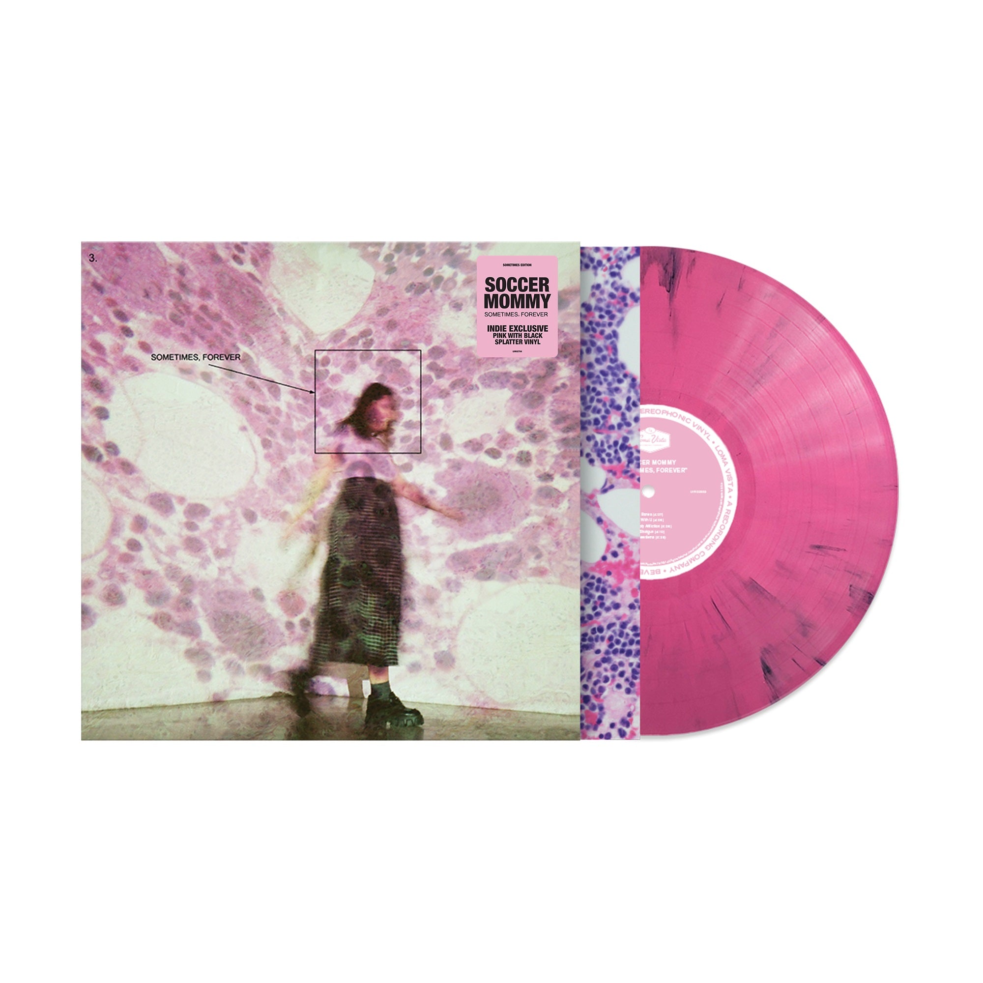 Soccer Mommy - Sometimes, Forever [LP - Pink/Black Splatter]