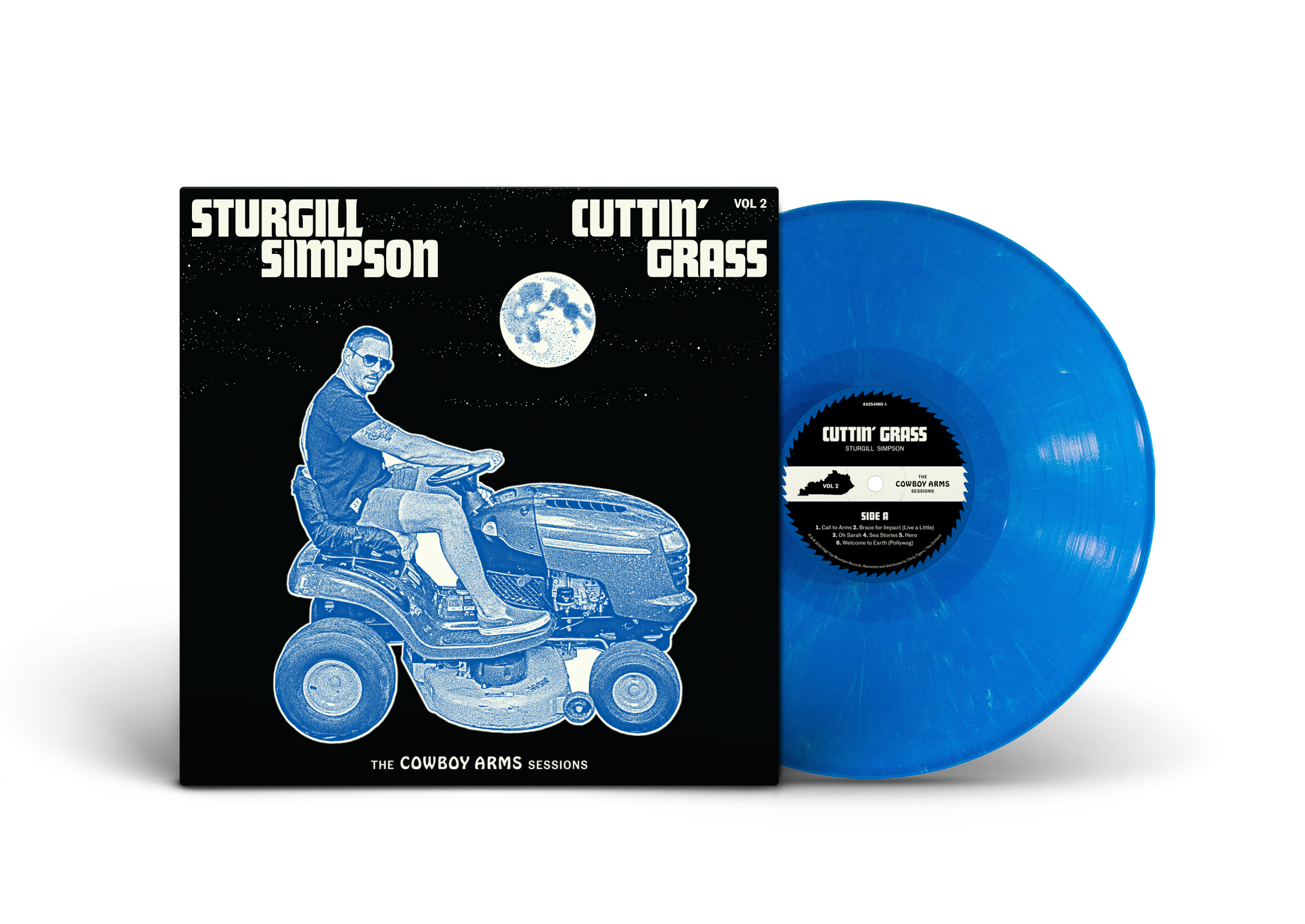 Sturgill Simpson - Cuttin' Grass Vol. 2 (Cowboy Arms Sessions) [LP - Blue w/ White Swirl]