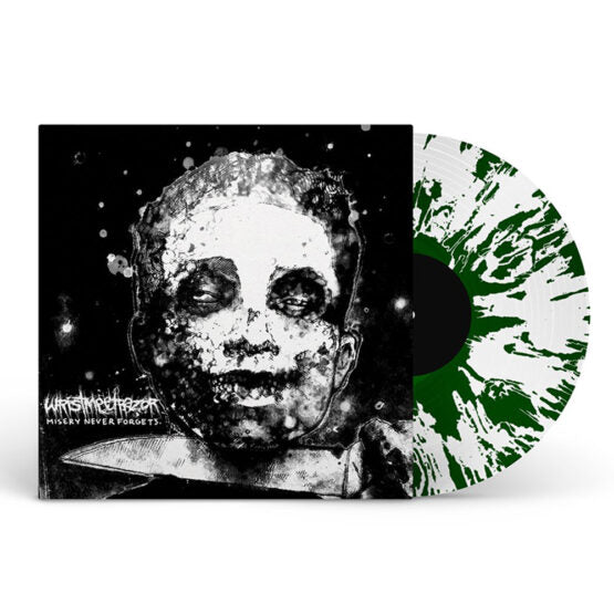 Wristmeetrazor - Misery Never Forgets [LP - White w/ Green Stripes]