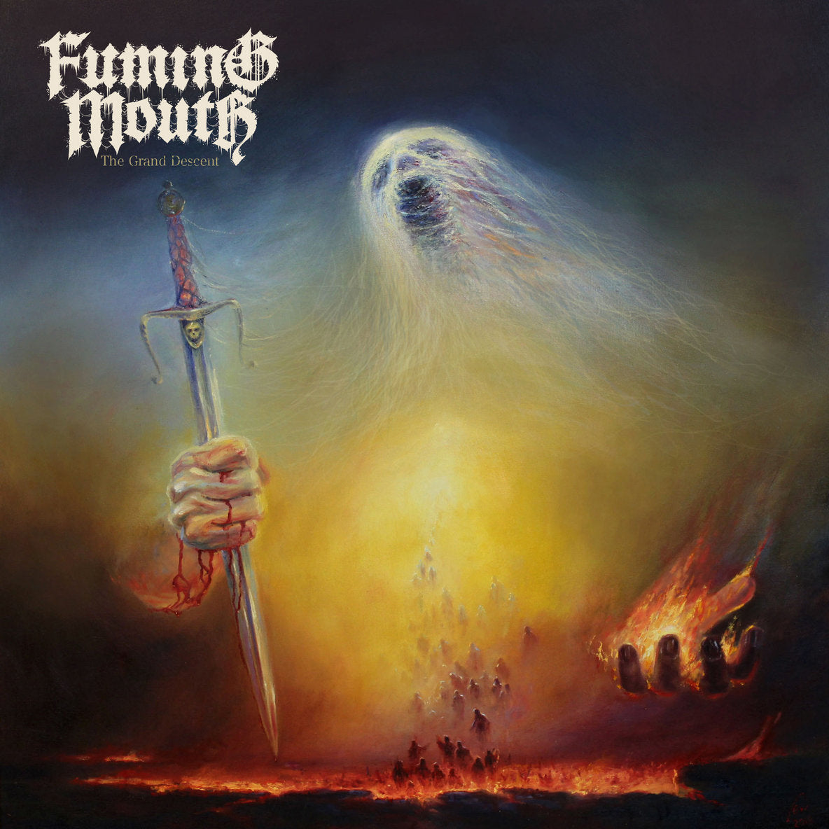 Fuming Mouth - The Grand Descent [LP - Yellow/Blue Swirl]