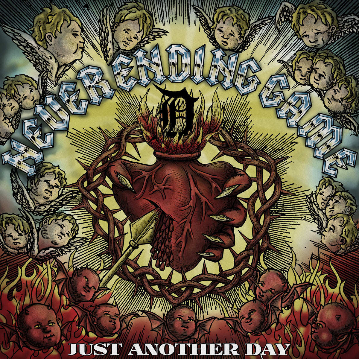Never Ending Game - Just Another Day [LP -Neon Yellow/Blue Jay/White Smash]