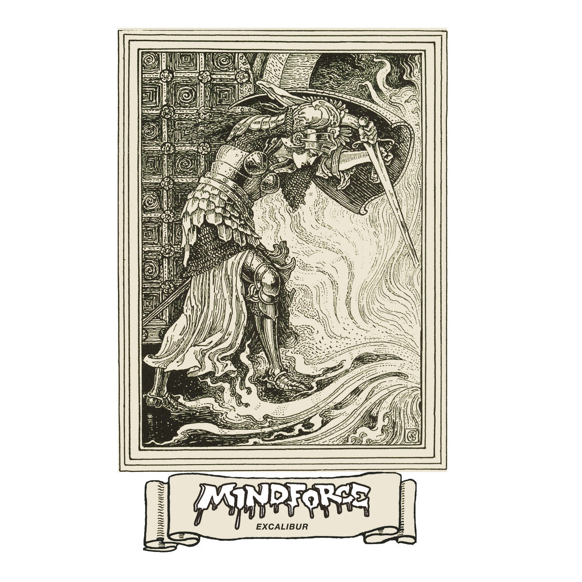 Mindforce - Excalibur [LP - Green/White/Brown Tri-Stripe]