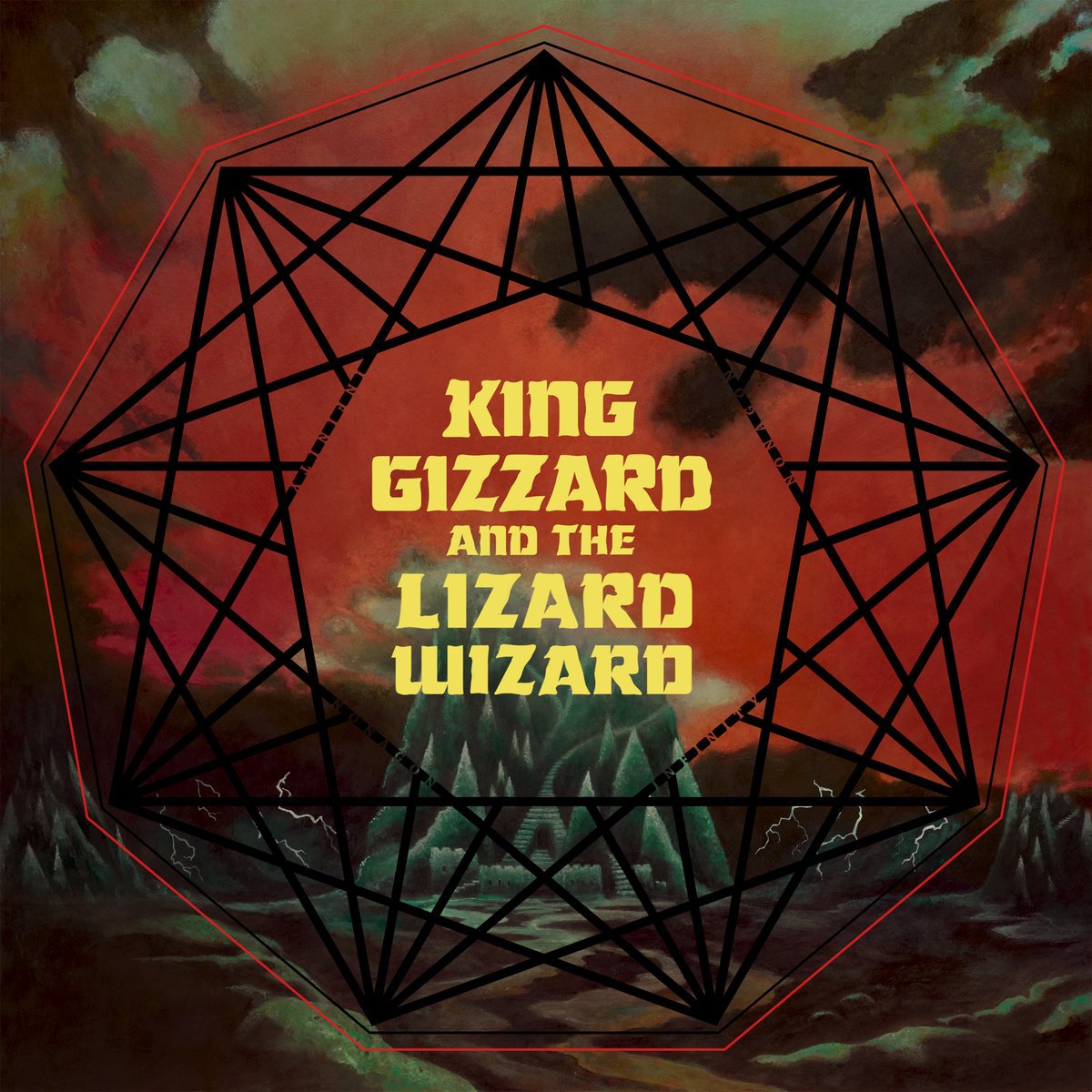 King Gizzard & The Lizard Wizard - Nonagon Infinity [LP - Tri-Color Neon Red / Yellow / Black]