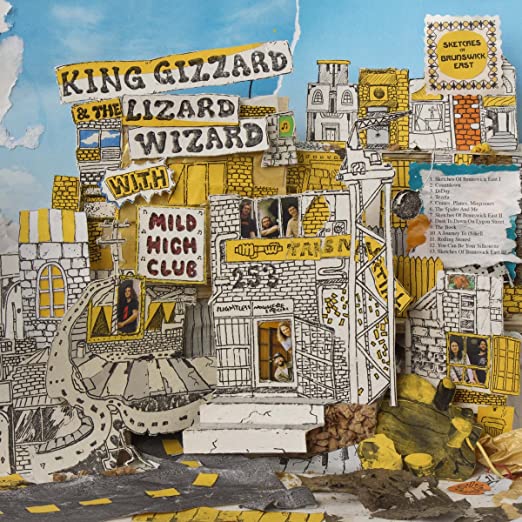 King Gizzard & The Lizard Wizard - Sketches Of Brunswick East [LP - Yellow w/ Sky Blue Splatter]